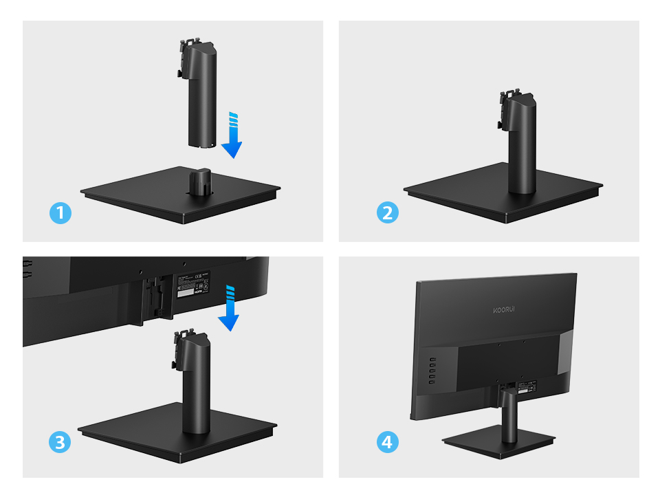 KOORUI E2411F, 23.8" Full HD 1920 x 1080 pixels 100Hz IPS LCD monitor