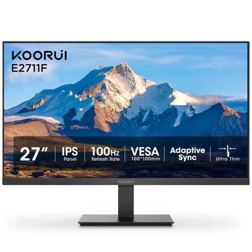 KOORUI E2711F 27-inch PS FHD 1920 x 1080 pixels 100Hz Business Monitor