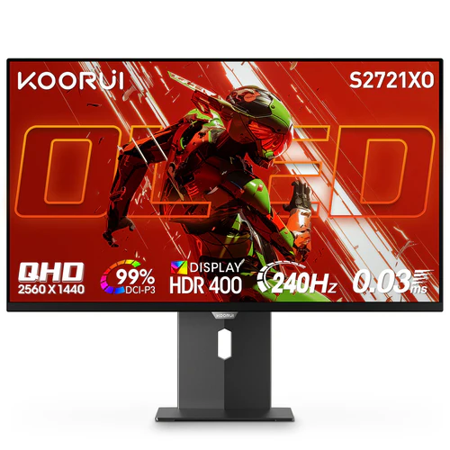 KOORUI S2721XO 27-inch OLED QHD 240Hz, 2560 x 1440 pixels Gaming Monitor