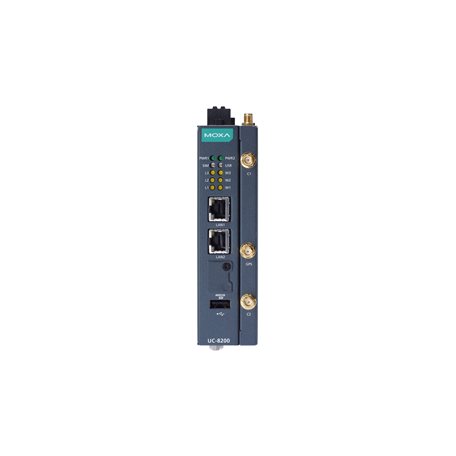 Moxa UC-8200 Series (UC-8220-T-LX) Arm Cortex-A7 dual-core 1 GHz IIoT gateway