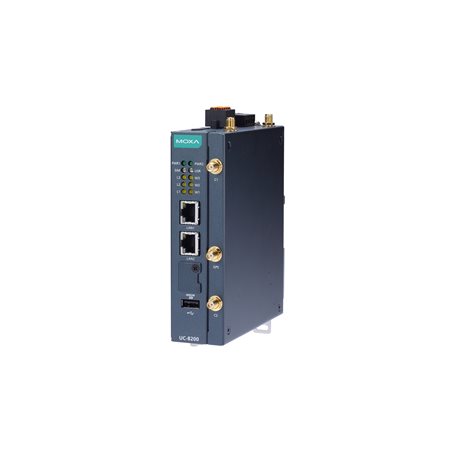 Moxa UC-8200 Series (UC-8220-T-LX) Arm Cortex-A7 dual-core 1 GHz IIoT gateway