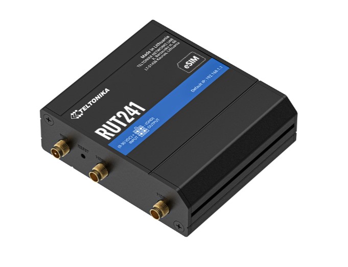 Teltonika RUT241, INDUSTRIAL 4G LTE (Cat 4) eSIM ROUTER