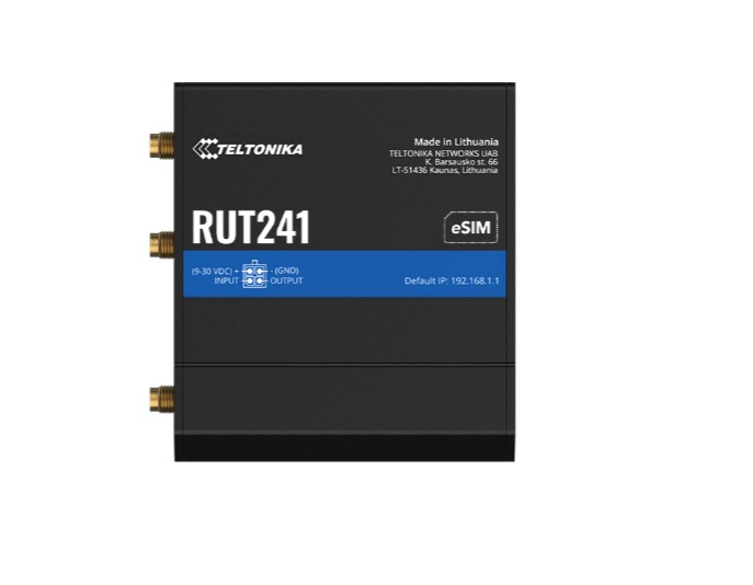 Teltonika RUT241, INDUSTRIAL 4G LTE (Cat 4) eSIM ROUTER