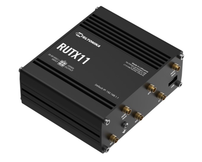 Teltonika RUTX11, 4G/LTE (Cat 6) 256 MB RAM Industrial Cellular Router