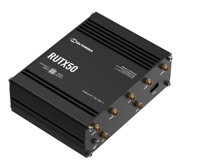 Teltonika RUTX50, 256 MB RAM Industrial 5G Sub-6GHz ROUTER