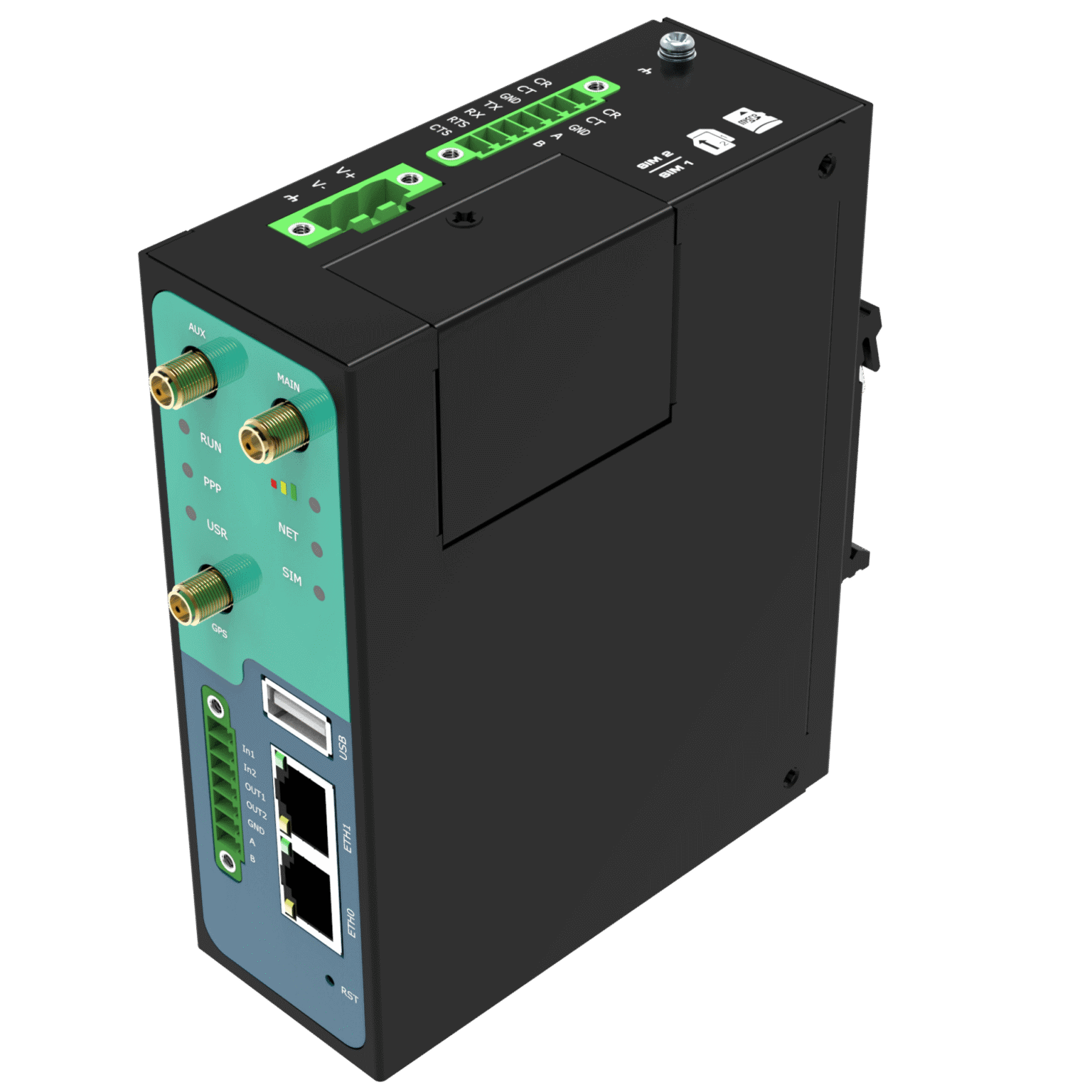 Robustel R3000-4L, RobustOS 256MB Flash Industrial Dual-SIM 4G/LTE Router