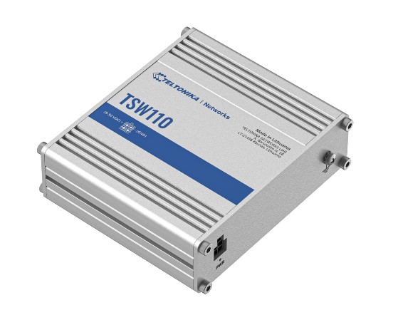 Teltonika TSW110000000, 10Gbps, 5 x RJ45 ports, L2 unmanaged Ethernet switch