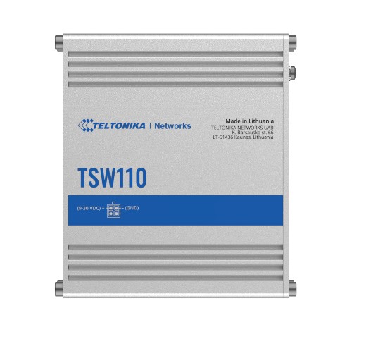 Teltonika TSW110000000, 10Gbps, 5 x RJ45 ports, L2 unmanaged Ethernet switch