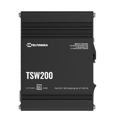 Teltonika TSW2000000B0, 20Gbps, Industrial Unmanaged POE+ Ethernet Switch