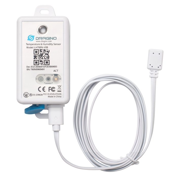 Dragino LHT65N-VIB 868MHz LoRaWAN 3-Axis Vibration Alarm & Temp Sensor