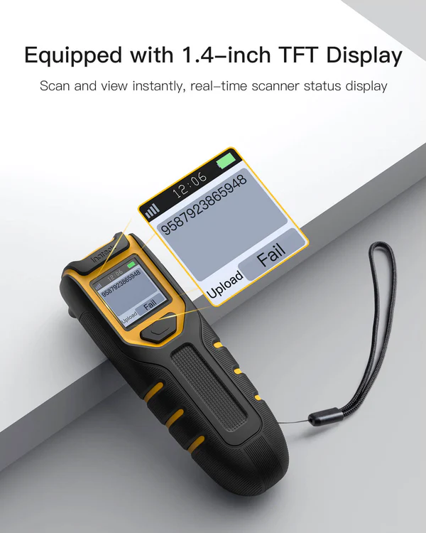 Inateck BCST-47, 640 x 480 CMOS 2D Portable Barcode Scanner, 2600mAh battery