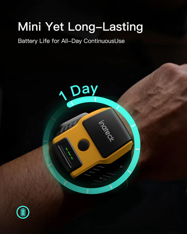 Inateck Nano 370, 1280 x 800 CMOS, 800mAh battery, 2D Wearable Barcode Scanner