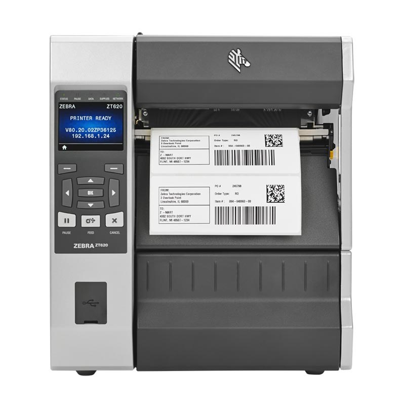 Zebra ZT62063-T0E01C0Z Thermal transfer, 300 x 300 DPI, Black/Grey Printer
