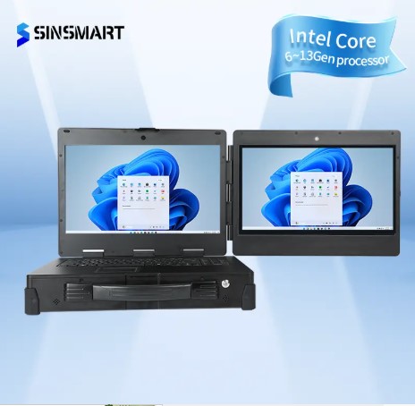 SINSMART SIN-S1425CU-H110 15.6" Dual-screen H310C Rugged Portable Laptop PC