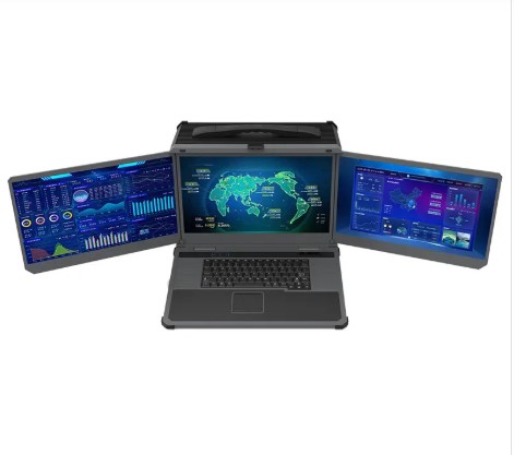 SINSMART SIN-D177-WW480MA 17.3 Inch Three-Screen Portable Rugged Laptop