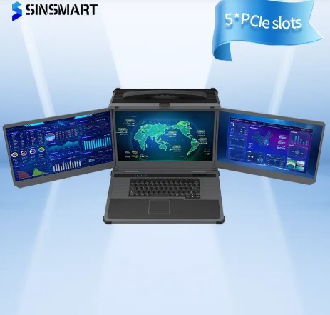 SINSMART SIN-D177-WW480MA 17.3 Inch Three-Screen Portable Rugged Laptop
