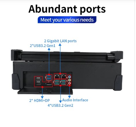 Sinsmart SIN-U1713-JQ470, 17.3" Triple Screen Rugged Portable Laptop Workstation