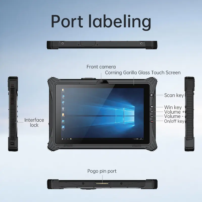 SINSMART SIN-I1012E, 10.1 inch 4G Ip65 WIFI 6 Rugged Windows Tablet