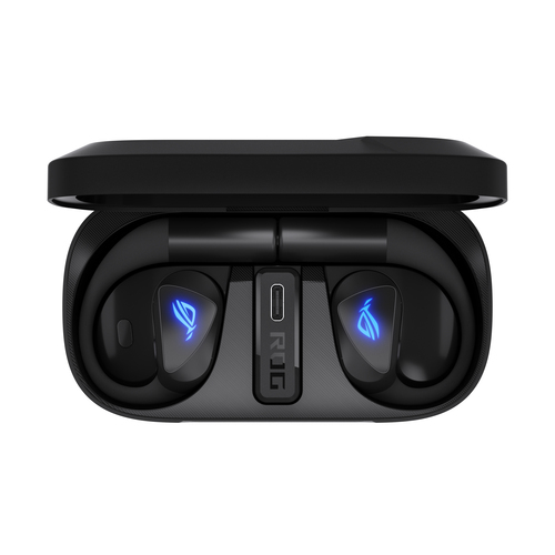ASUS ROG Cetra Open Wireless earbuds with charging case