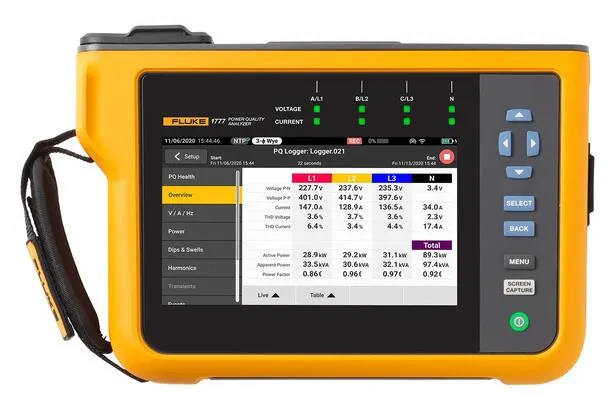 Fluke 1773 Three-Phase Power Quality Analyzers, 1000V/2000A