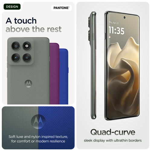 Motorola edge 60 pro, 16.9 cm (6.67"), 12 GB, 512 GB, 50 MP, Android 15, Grey