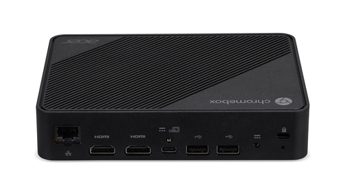 Acer Chromebox Mini CXM2 ChromeOS mini PC angled view