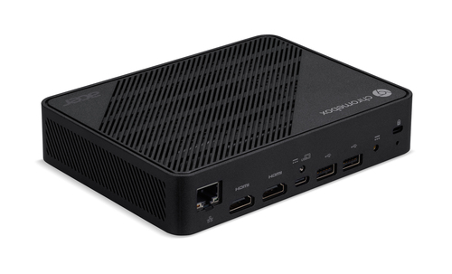 Acer Chromebox Mini CXM2 ChromeOS mini PC angled view