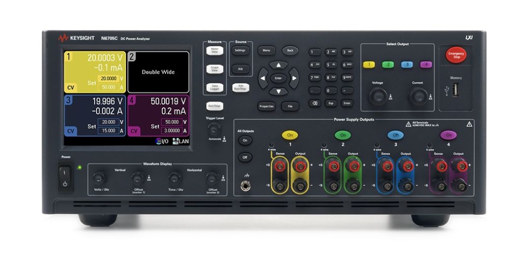 Keysight N6715C NP2-class DC Power Analyzer Mainframe, 600 W, built-to-order