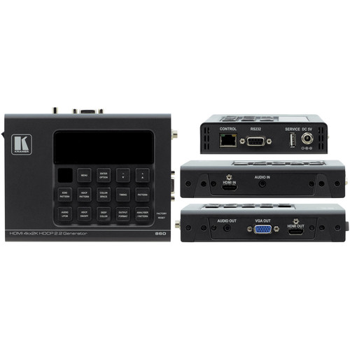 Kramer Electronics 860 4K HDMI 2.0/ HDCP 2.2 18 Gbps Signal Generator & Analyzer