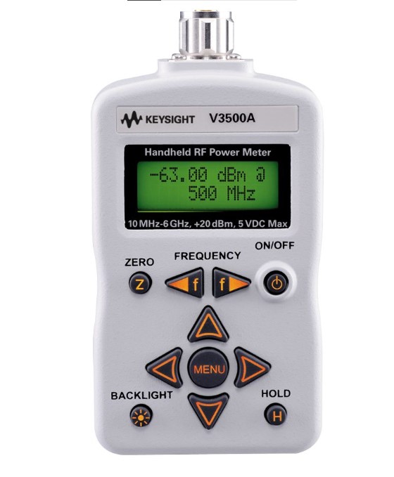 Keysight V3500A, PM1-class handheld power meter, 10 MHz to 6 GHz