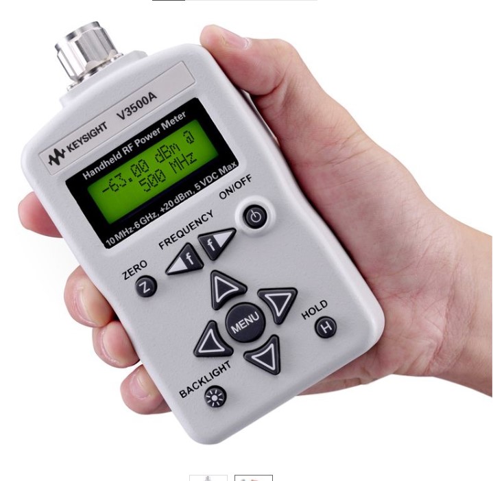Keysight V3500A, PM1-class handheld power meter, 10 MHz to 6 GHz