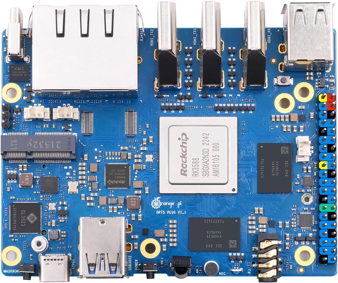 Orange Pi 5 Plus 32GB RAM Rockchip RK3588 8 Core 64 Bit Single Board Computer
