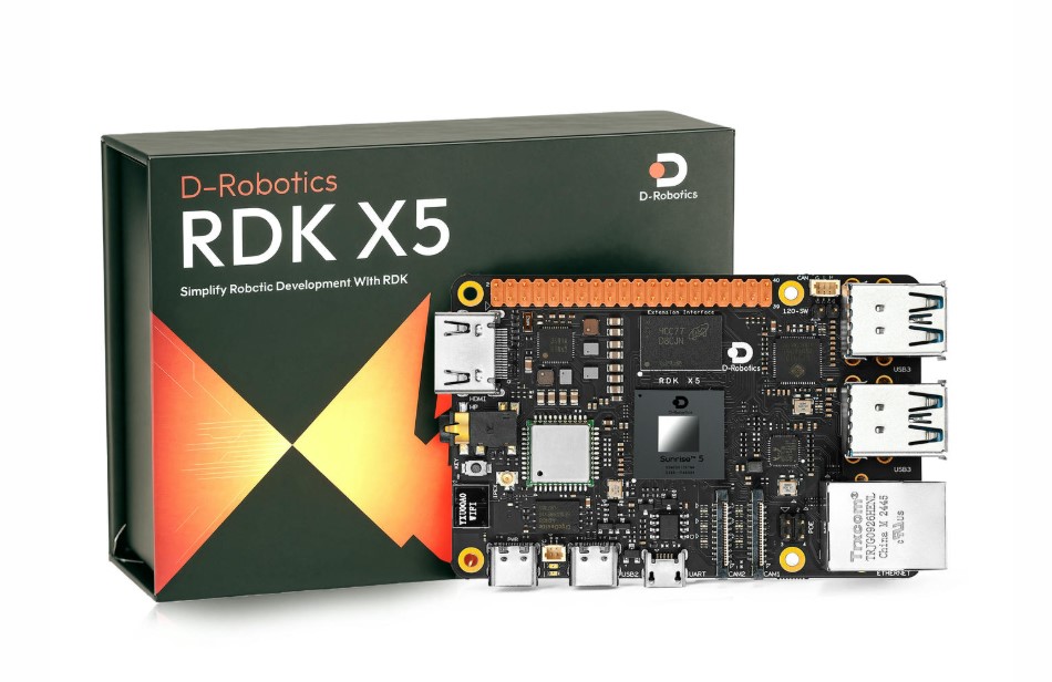D-Robotics RDK X5 AI Developer Kit for ROS Robotics - 8GB 10Tops