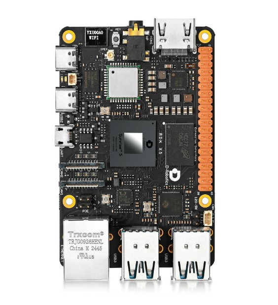 D-Robotics RDK X5 AI Developer Kit for ROS Robotics - 8GB 10Tops