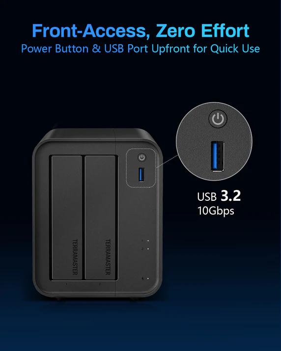 TerraMaster F2-425, Intel Celeron N5095, 2-Bay Home Network Storage
