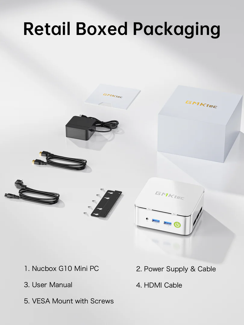 GMKtec G10, AMD Ryzen™ 5 3500U, Barebone Mini PC