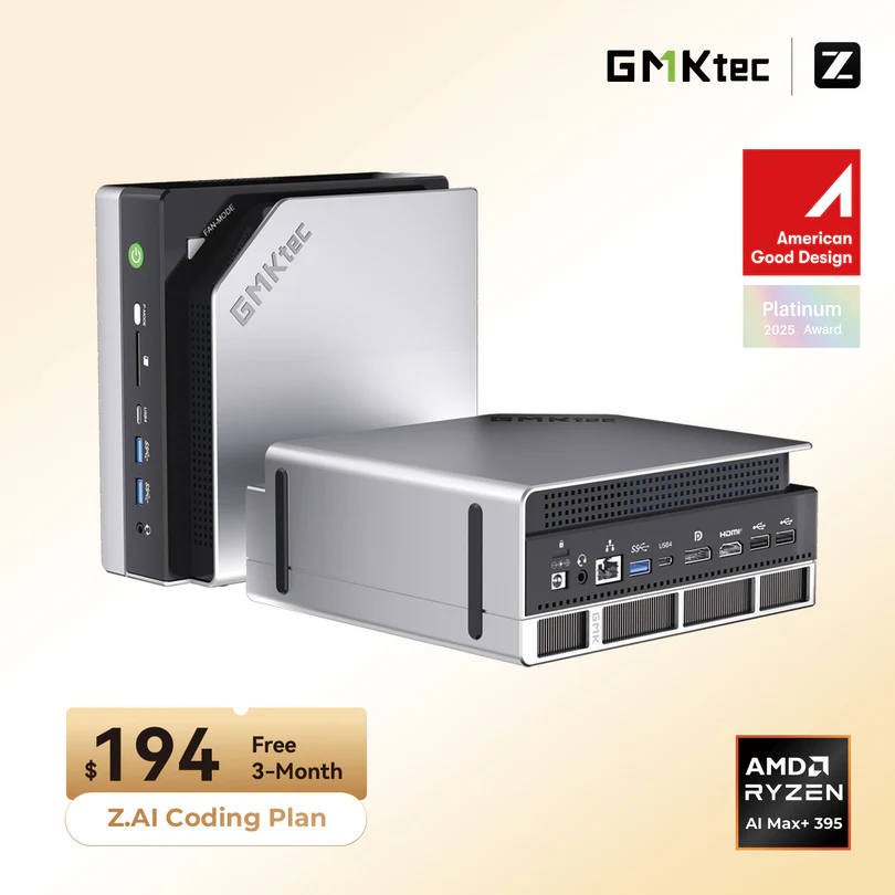 GMKtec EVO-X2, AMD Ryzen™ AI Max+ 395, 64GB/1TB AI Mini PC