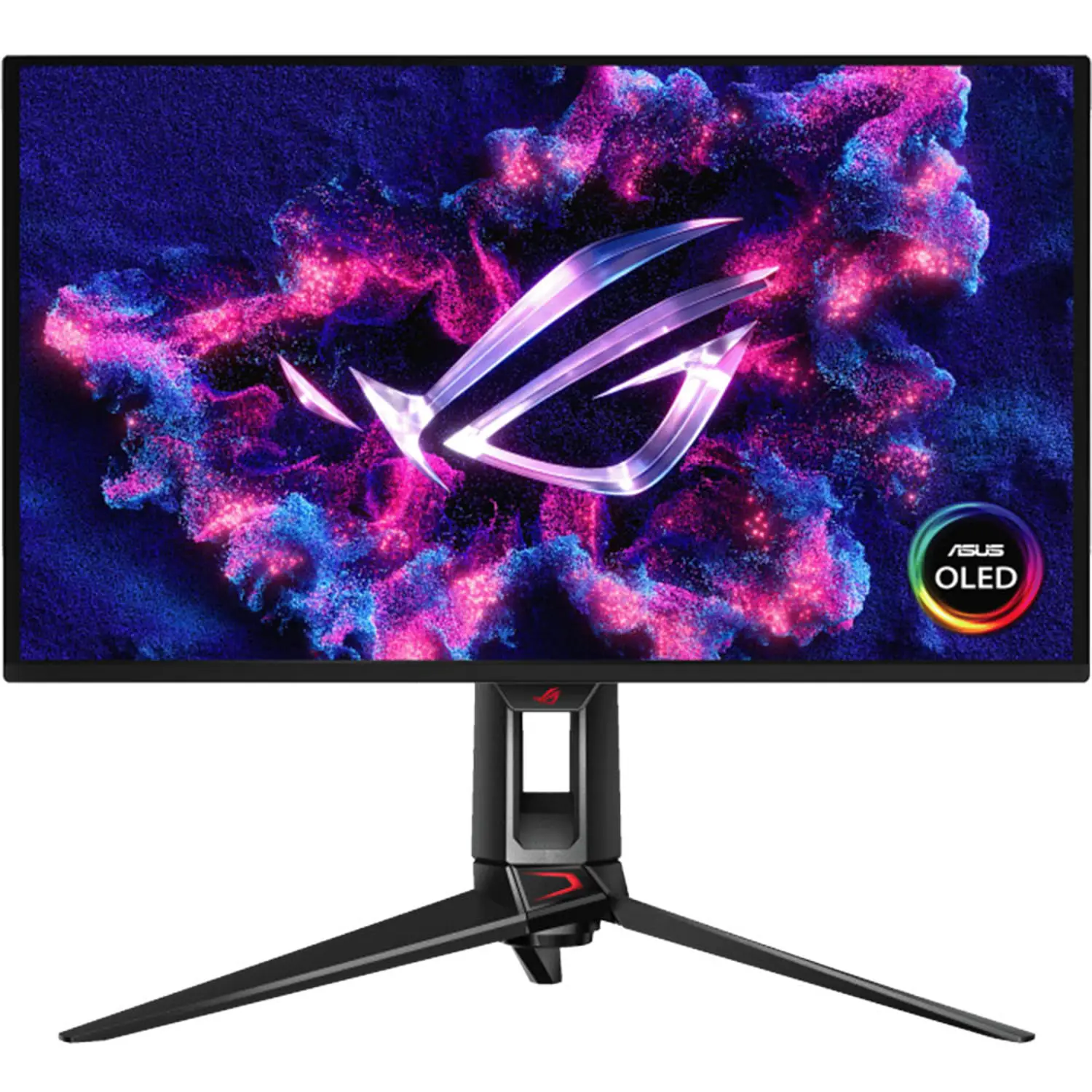 ASUS ROG Swift OLED PG27UCDM 26.5-inch 4K Ultra HD OLED gaming monitor with 3840 x 2160 resolution in black