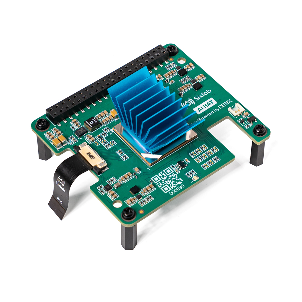 Sixfab AI HAT+ for Raspberry Pi 5, 25 TOPS(DX-M1M) Edge AI Expansion Board
