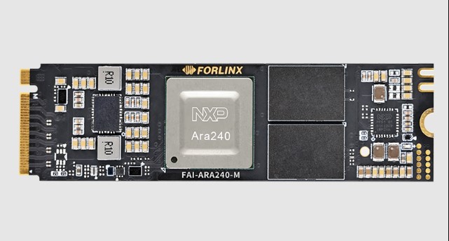 Forlinx FAI-ARA240-M, M.2 40 eTOPS 16GB LPDDR4 AI Acceleration Card