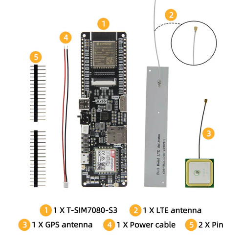 LILYGO T-SIM7080G-S3 ESP32-S3 WiFi Bluetooth LTE Cat-M NB-IoT GNSS IoT Board