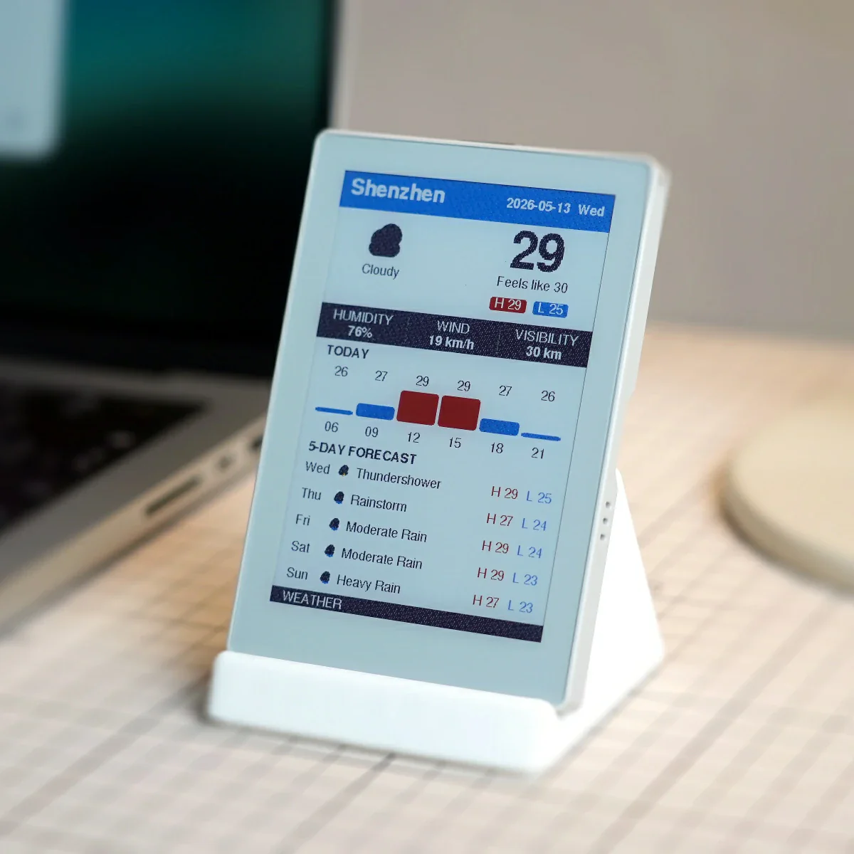 M5Stack M5Paper Color, 600x400 4" SPECTRA 6 eInk Display ESP32S3 Development Kit