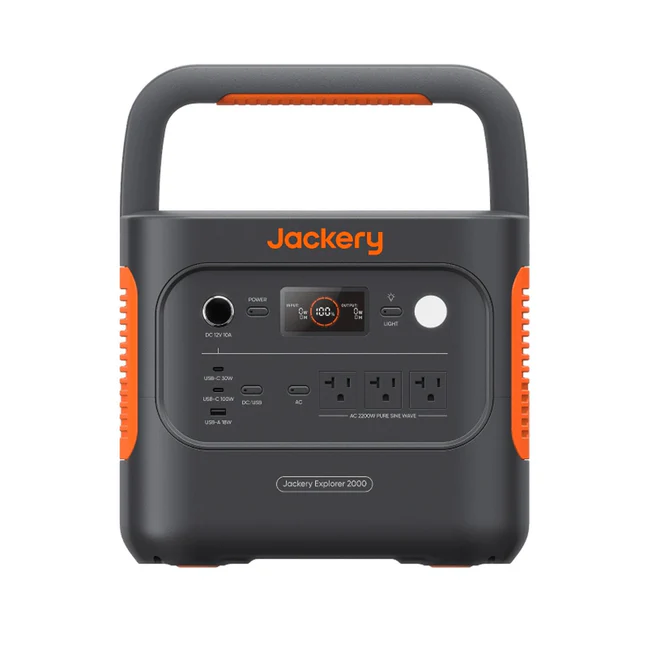 Jackery Explorer 2000 v2, 2042 Wh Capacity, 2200W Output Portable Power Station
