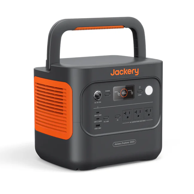 Jackery Explorer 2000 v2, 2042 Wh Capacity, 2200W Output Portable Power Station