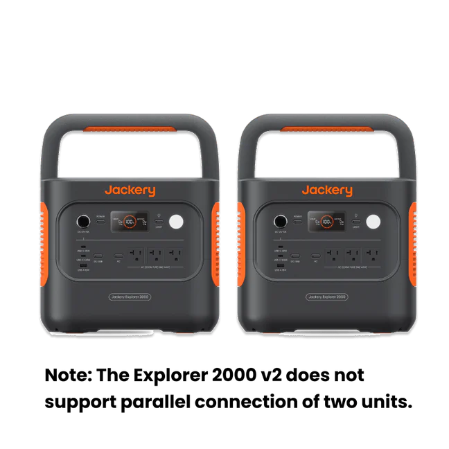 Jackery Explorer 2000 v2, 2042 Wh Capacity, 2200W Output Portable Power Station