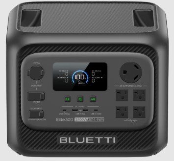 Bluetti Elite 300, 3014Wh Capacity, 2400W Output, Portable Power Station