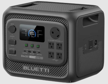 Bluetti Elite 300, 3014Wh Capacity, 2400W Output, Portable Power Station