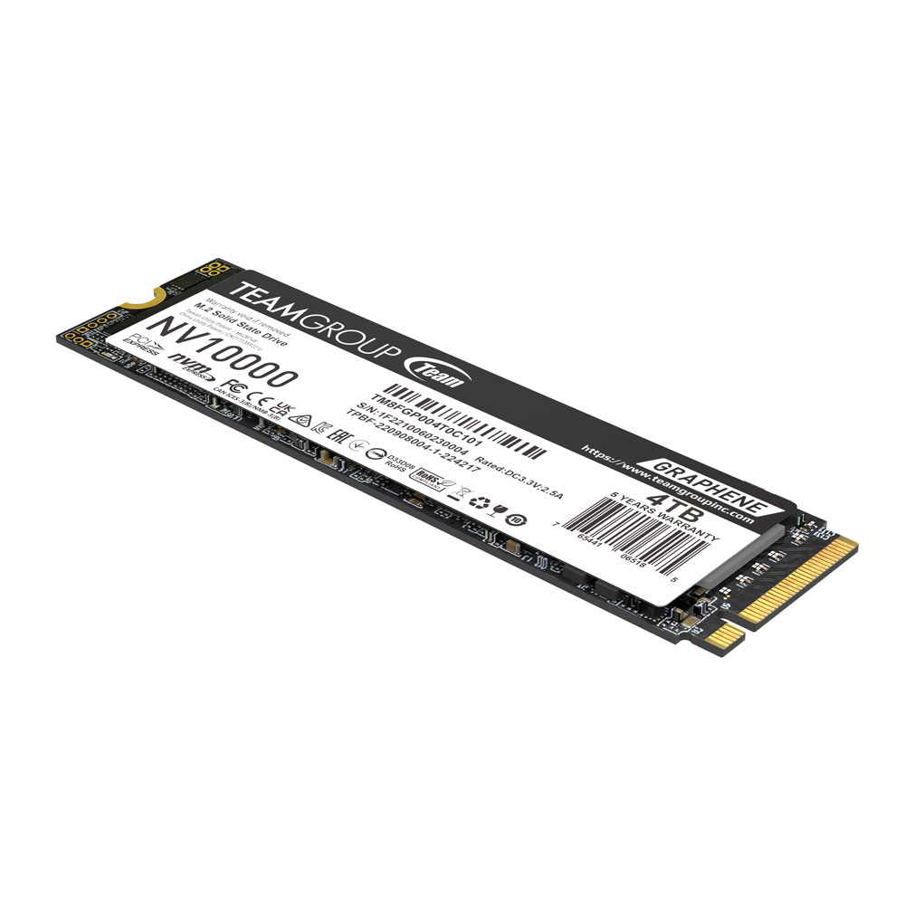TeamGroup TM8FGP004T0C101, 4TB NV10000 M.2 NVME PCIe 5.0 SSD