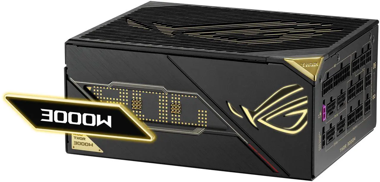 ASUS ROG Thor 3000W Titanium III Edition 20, 80+ Titanium, Fully Modular ATX PSU