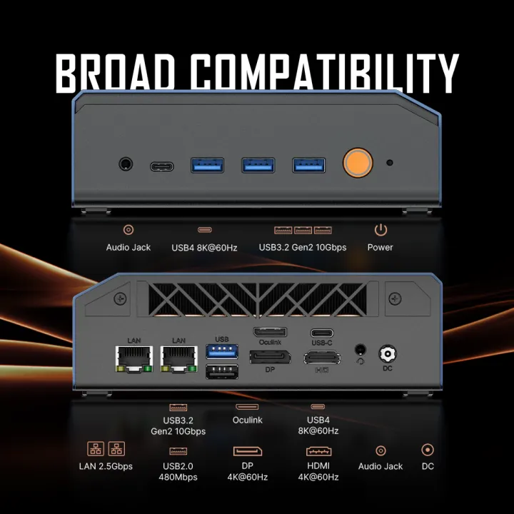 Bosgame VTA-439, AMD Ryzen AI 9 HX 470, 32GB/1TB Mini PC